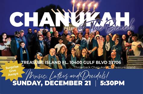 Chanukah at the Beach – Treasure Island, 10600 Gulf Blvd, Treasure ...