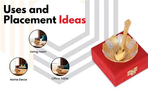 Piepot German Silver Bowl Set of 2 | German Silver Bowl and Spoon with ...