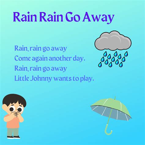 Rain Rain Go Away Printable Lyrics, Origins, and Video