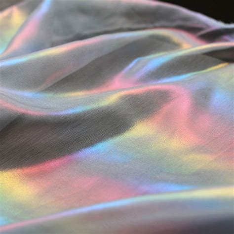 Rainbow Reflective Holographic Fabric Symphony Perspective - Etsy UK