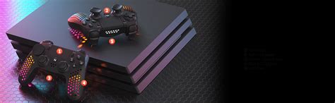 NiTHO HEXAGON Wireless RGB Controller for PS4, PS5 (with PS4 Games Only ...