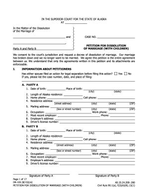 petition for dissolution of marriage form Templates - Fillable ...
