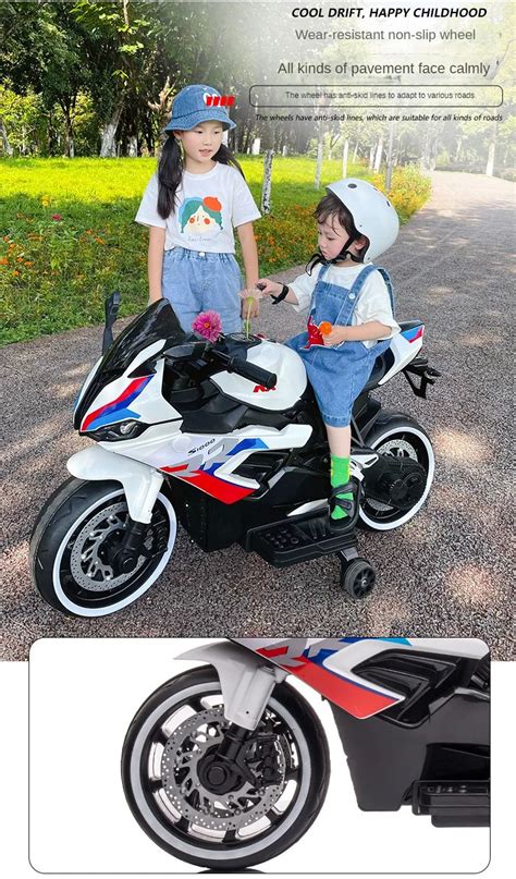 Kids Ride on Bike S1000RR Hand Accelerator Foot Brake Big Size – 11Cart