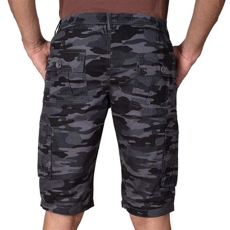 Buy VAYOO Cargo Shorts, 6 Pocket Shorts, Half Elastic Shorts, Cammo ...