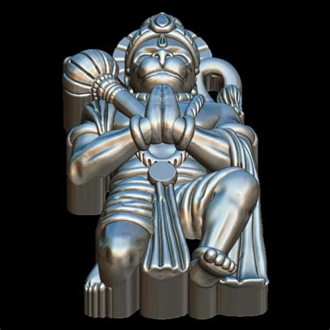 Hanuman Namaste Pose 3D Model - Download Now