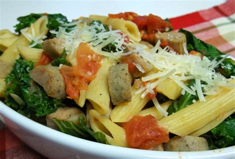 Christy's Cooking Creations: Chicken Sausage and Wilted Kale Pasta