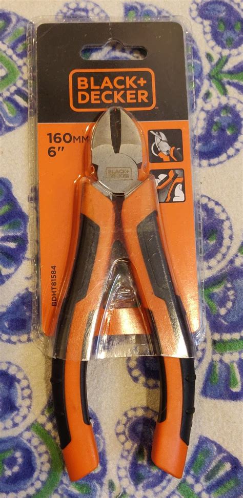 BLACK+DECKER BDHT81584 Steel 160mm Diagonal Cutting Pliers With BLACK ...