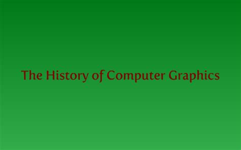 Computer Graphics History 的图像结果