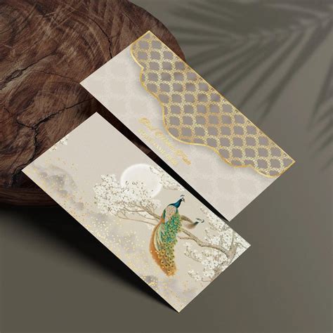 Luxe Gold Foil Money Envelopes -Moonlit Peacock 8165670748291 ...