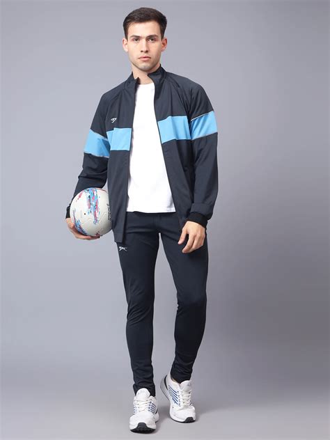 Shivnaresh Navy Blue Tracksuit for Men Online in India