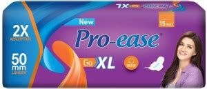 Pro-ease GO XL - 15 Pads Sanitary Pad | Buy Women Hygiene products ...