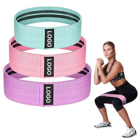 Wholesale fabric exercise bands hip circle band resistance elastic ...