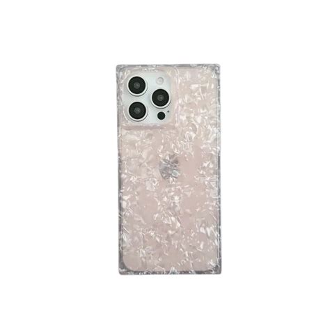 Iridescent Crushed Ice iPhone Case – Clear Glossy Shell Look Cover ...