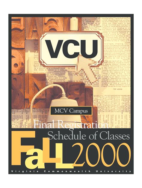 Fillable Online VCU MCV Campus Fall 2000 Class Schedule Fax Email Print ...