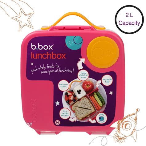B.Box B.Box Lunch Box - Strawberry Shake Pink Orange - The Mom Store