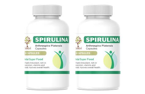 Sanmesh Ayurvedic's Spirulina Capsules | Natural Source of Protein ...