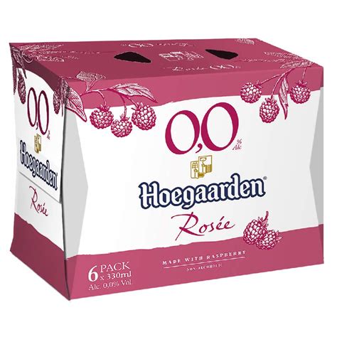 Hoegaarden Rosee Non Alcoholic 0.0% Beer Pouch, 330ml ,Raspberry ...