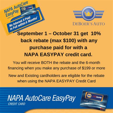 Napa EasyPay Credit Card