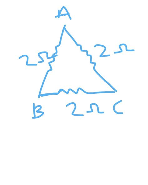 A wire has a resistance of 6 ohms. It is bent in the form of an ...