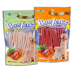 Buy Bow Jerky Chicken & Milk Dog Treats – Calcium Rich, 100% Pure Cage ...