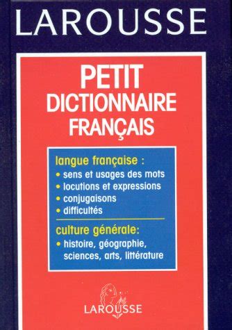Buy Larousse Petit Dictionnaire Francais Book Online at Low Prices in ...