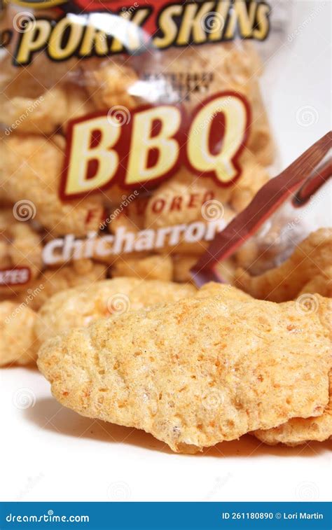 Chicharrones Is Spanish For Fried Pork Skin Bag In Background Shallow ...