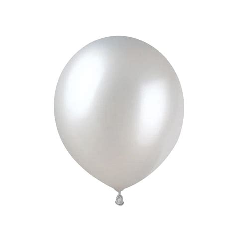 Buy PartyCorp Silver Metallic Latex Balloon For Party Decorations, DIY ...