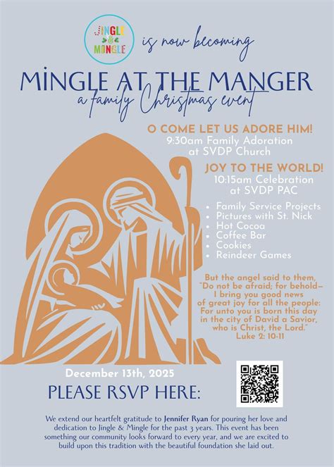 Mingle at the Manger (Formerly Jingle & Mingle), St. Vincent de Paul ...