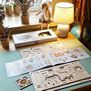 Ugears Amber Box Learning Activity 3D Wooden Puzzle Model Kits for ...