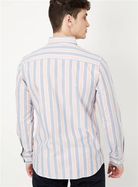 Buy Men Striped Slim Fit Shirt Online at just Rs. 1049.0 ...