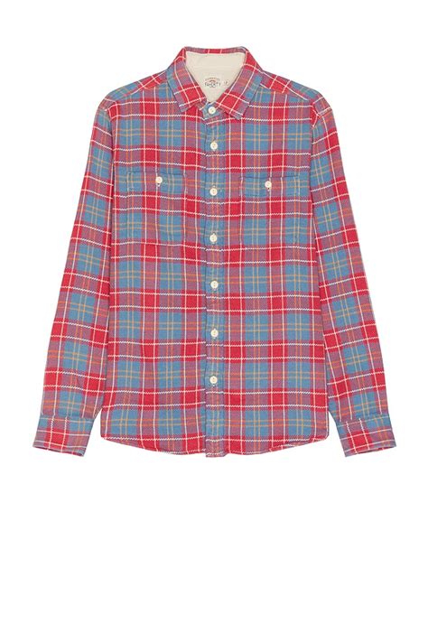 Faherty The Surf Flannel Shirt in Brick River Plaid | REVOLVE