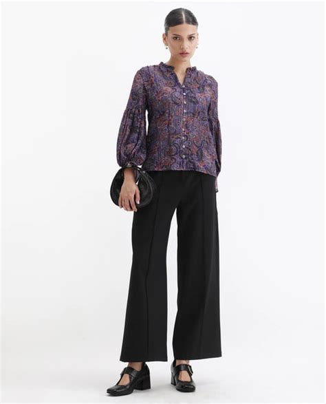 Buy Lafia - Multi Paisley Print Regular Fit Top| Rareism