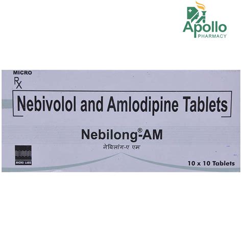 Nebilong-AM Tablet 10's Price, Uses, Side Effects, Composition - Apollo ...