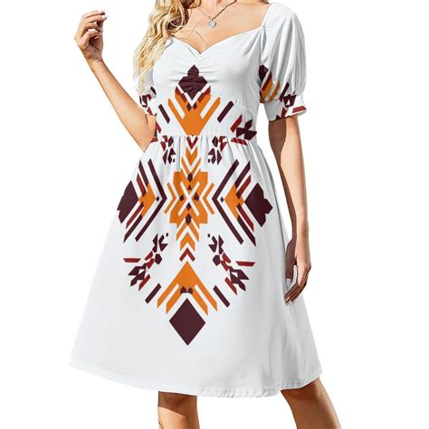 Bohemian Pattern Women's Summer Short Sleeve Casual Dresses Floral ...