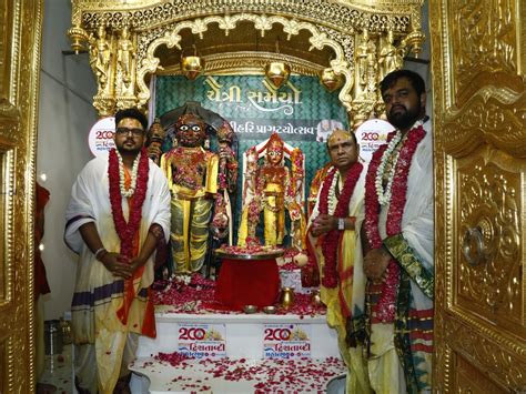Abhishek-Annakoot endowed in Vadtaldham, the shrine of Sri Swaminarayan ...
