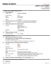 Calcium Chloride SDS-1.pdf - SIGMA-ALDRICH sigma-aldrich.com SAFETY ...