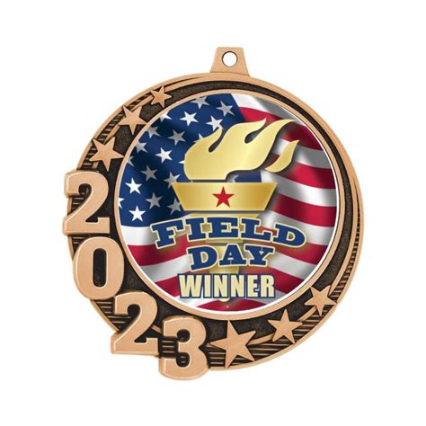 Buy 2023 Field Day Winner Crescent Medal Award, Bronze 2 3/4 Field Day ...