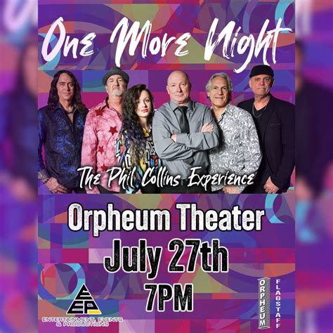 One More Night - The Phil Collins / Genesis Experience, The Orpheum ...