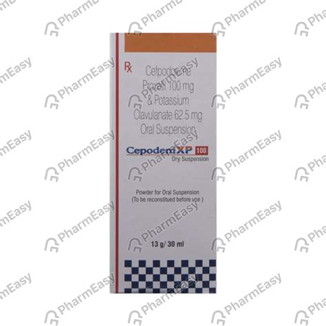 Cepodem Xp 100mg Dry Syrup 30ml: Uses, Side Effects, Price & Dosage ...