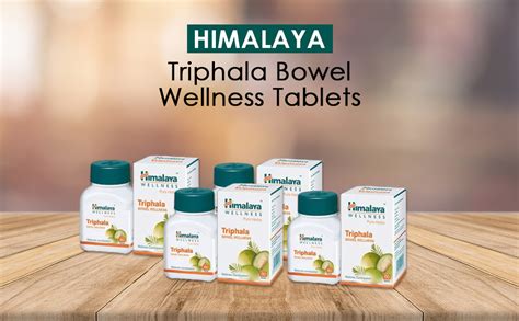 Himalaya Wellness Triphala Bowel Wellness 60 Tablets, Pack of 4 ...