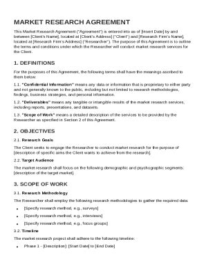 Market Research Agreement Template - Fill and Sign Printable Template ...