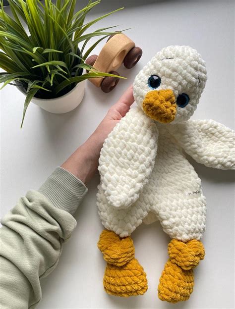 Best 12 Cute Duck Crochet English PATTERN. DIY Amigurumi Baby comforter ...