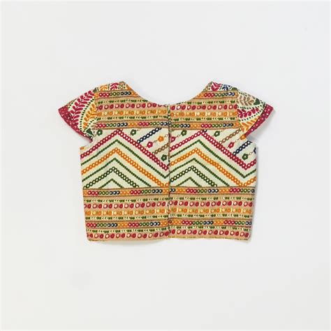 Pre Order: Multicolor Lehenga with coat styled attached top – Nuggets Kids