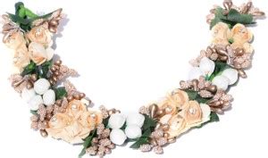 Priyaasi Multicolour Plastic Flower Gajra Hair Bun Juda Accessories for ...