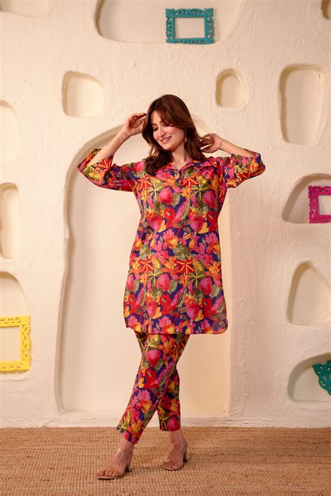 Kaveri Cotton Co-ord set – DIMPLE DESIGN STUDIO