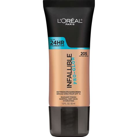 L'Oreal Paris Infallible Pro-Glow Foundation, 24HR Longwear, Hydrating ...