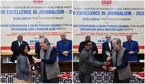 THE WEEK's Lakshmi Subramanian, Bhanu Prakash Chandra presented IPI ...
