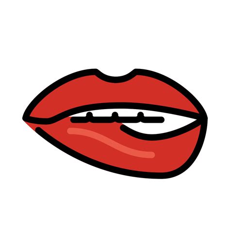 🫦 Biting Lip Emoji, Lip Bite Emoji