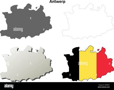 Map of antwerpen Stock Vector Images - Alamy