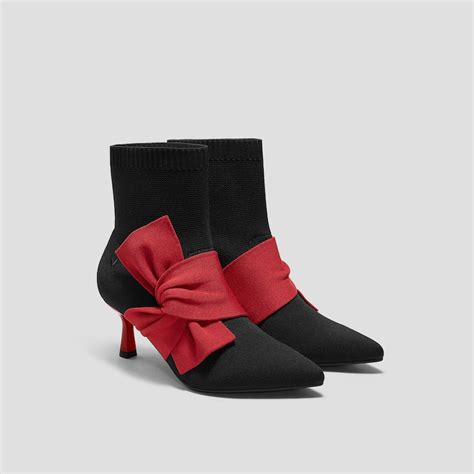 Pointed-Toe Ankle Heel Boots (Athena), BLACK RUBY RED, EU39 | VIVAIA